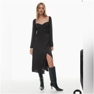 Aritzia Wilfred Tulum Crepe Dress Size 0